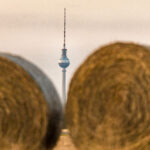 TV Tower with bales of straw – Limited Edition Print | Markus Remscheid